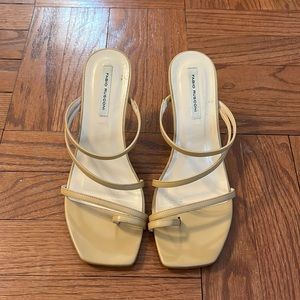 Fabio Rusconi Nude Leather Strap Heel